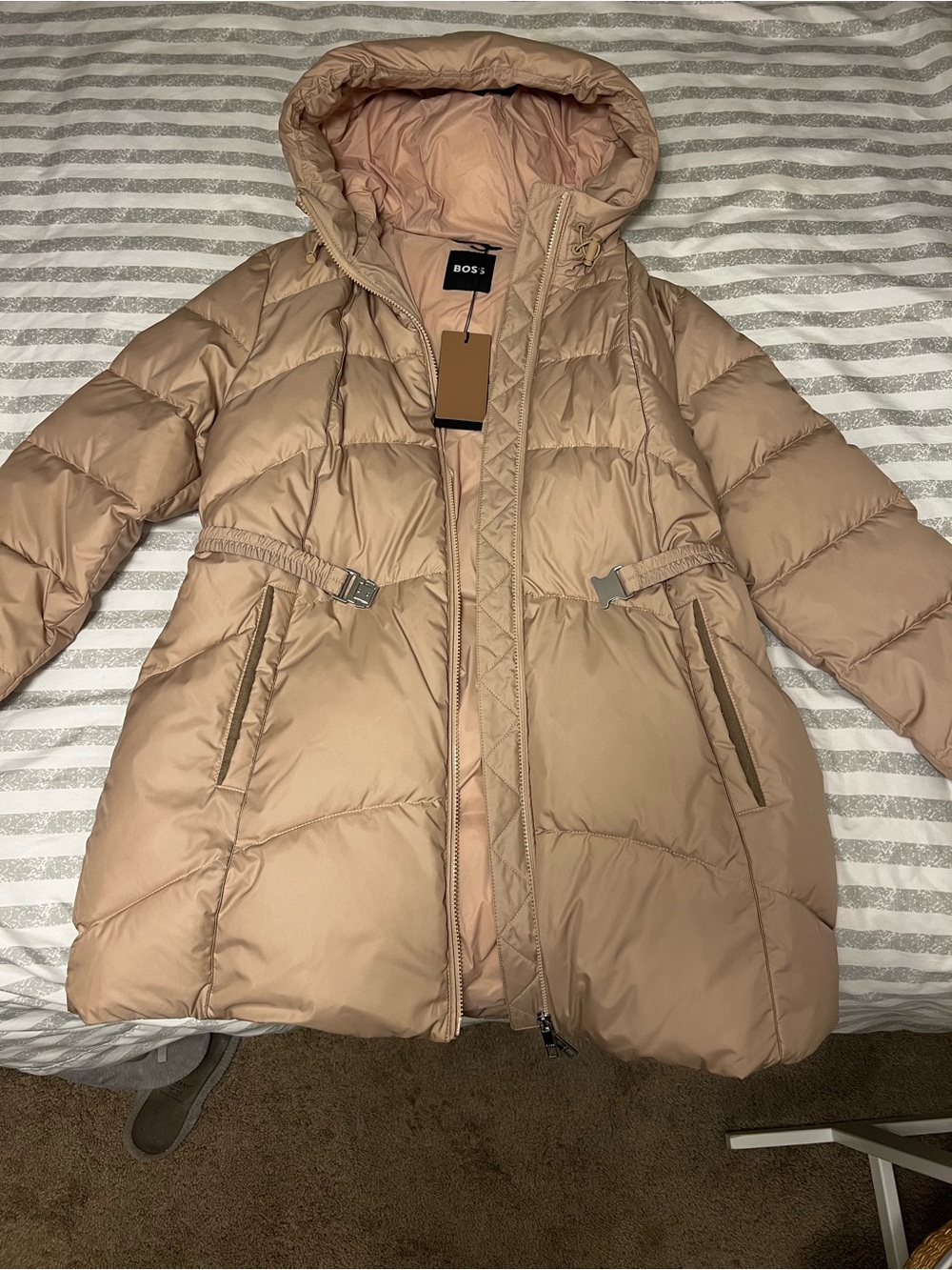 Hugo Boss Ladies Long Puffer Coat, Brand New